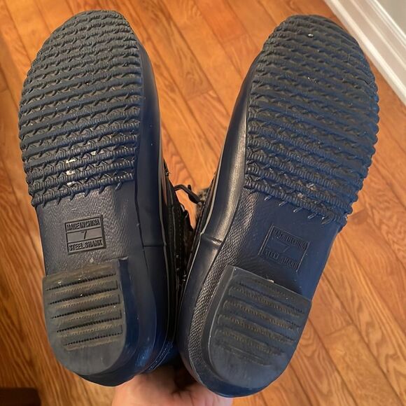 Khombu Women's Fleece Lined Boots Lace Up Rubber Toe Size 8 - Picture 8 of 9